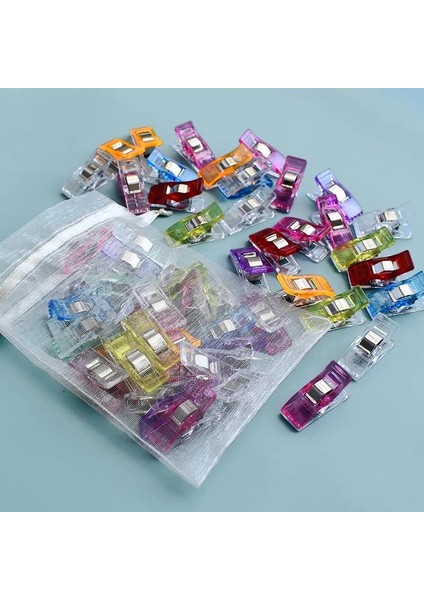 50 Adet Tarzı Ewing Klipsleri Renkli Plastik Klipsler Kumaş Kelepçeleri Kapitone Hazırlama Giysileri CL*15*10MM (Yurt Dışından) modelleri