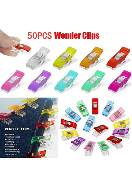 Şeffaf 50 Adet Tarzı Çok Amaçlı Dikiş Klipsleri Plastik El Sanatları Kapitone Tığ Işi Örgü Güvenlik Klipsleri Dikiş Kelepçeleri Dikiş Bağlama Klipsi Dikiş Araçları (Yurt Dışından) indirimleri