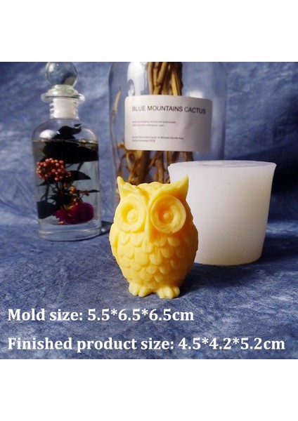 Baykuş Tarzı 3D Kalp Silikon Mum Kalıp Soya Balmumu Uçucu Yağ Aromaterapi Mum Malzeme Balmumu Diy Sabun Kalıpları Hediyeler (Yurt Dışından)