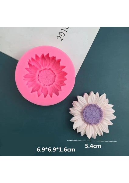 Ayçiçeği Kalıp Stili Ayçiçeği Silikon Kalıplar Ayçiçeği Aromaterapi Mum Alçı Sabun Kalıp Fondan Kek Dekorasyon Aracı Reçine El Sanatları Diy Kalıp (Yurt Dışından)