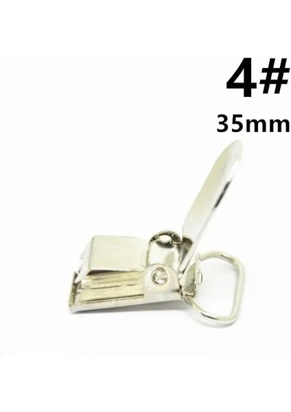 4-35MM Gümüş Stil Kumaş Konfeksiyon Pantolon Çantaları Için Metal Askı Emzik Sahipleri Klipler Craft # (Yurt Dışından)