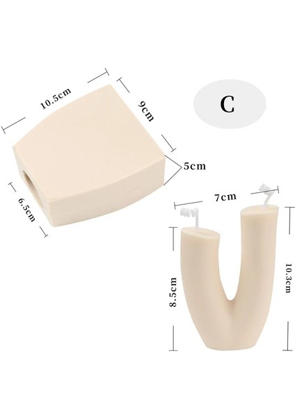 Ağaç Dalı Stili Soyut Geometrik Çizgi Dalga Kokulu Mum Silikon Kalıp Dıy El Yapımı Sabun Alçı Epoksi Reçine Kalıp Ev Dekorasyon Süsler (Yurt Dışından)