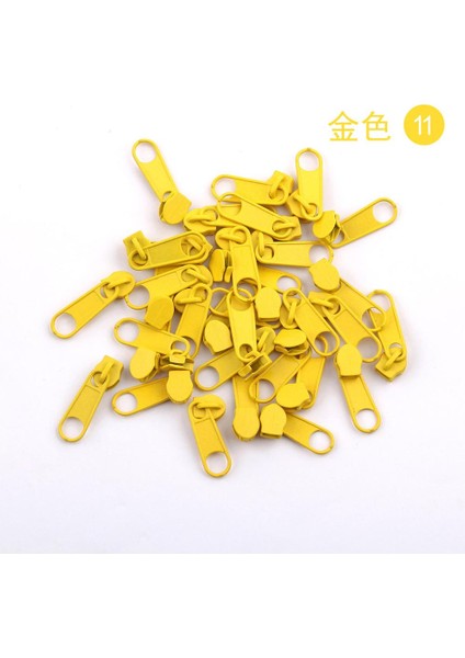 Sarı Stil 30 Adet 3 # Fermuar Kaydırıcılar Dıy Fermuar Çektirme Kafası Metal Fermuar Kafası Adet Giyim Çantaları Ev Tekstili Dikiş Terzi Aksesuarı (Yurt Dışından)