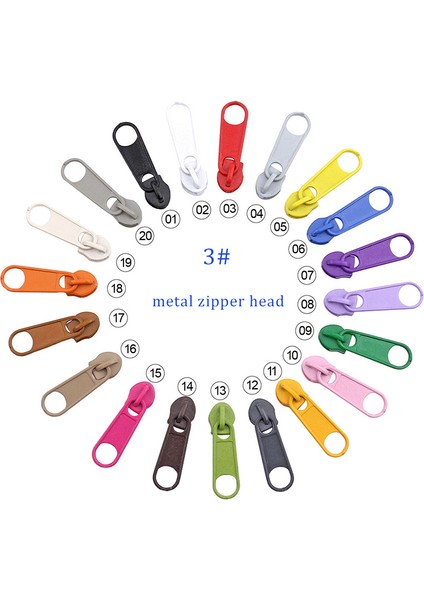 Sarı Stil 30 Adet 3 # Fermuar Kaydırıcılar Dıy Fermuar Çektirme Kafası Metal Fermuar Kafası Adet Giyim Çantaları Ev Tekstili Dikiş Terzi Aksesuarı (Yurt Dışından) indirimleri