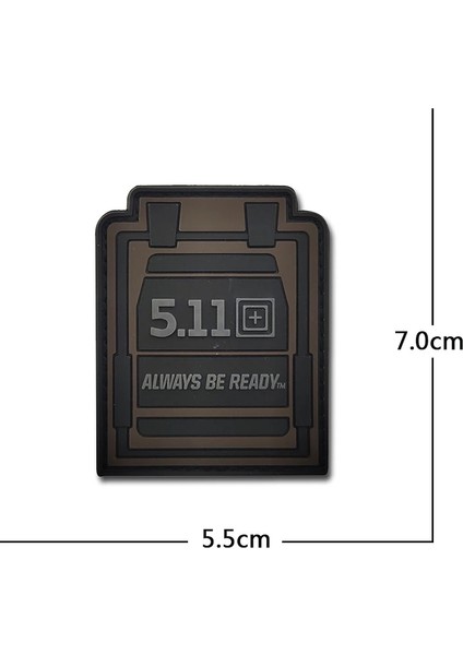 C15-4 Stili 3D Taktik Yelek Nakış 511BADGE Ordu Pvc Velcro Yamalar Askeri Kol Bandı Su Geçirmez Sırt Çantası Sticker Giyim Çanta Aplike (Yurt Dışından)