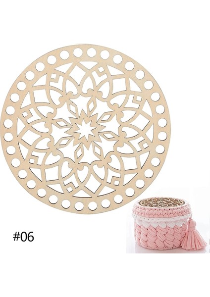 No.6 Tarzı Et Doğal Ahşap Sepet Alt Tığ Sepet Tabanı Dıy Craft Sepet Dokuma Malzemeleri Için Ev Dekorasyon Yapımı (Yurt Dışından)