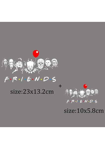 No.6 Tarzı Arkadaşlar H Giysiler Için Yamalar Termal Etiket Giyim Üzerine Demir On Etiketler T-Shirt Aplike Diy Isı Transferi Rozeti (Yurt Dışından)