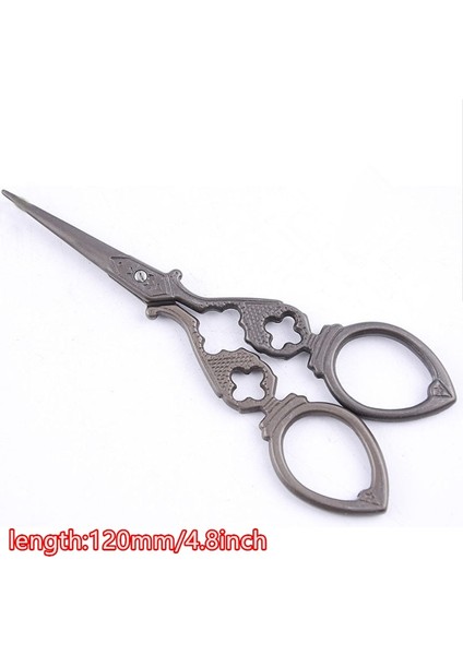 120 mm 4.8 Inç Stili Alaşım Vintage Çiçek Patterors Terzi Erik Çiçeği Kuyruk Antika Dikiş Ors Iğne Bıçağı Için (Yurt Dışından)