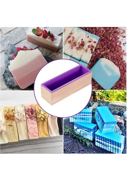 Yeşil ve Kutu Stili 1200G Silikon Sabun Kalıp Dikdörtgen Tost Somun Kalıp El Yapımı Formu Sabun Yapma Aracı Malzemeleri Ahşap Kutu Kek Dekorasyon Araçları (Yurt Dışından) indirimleri