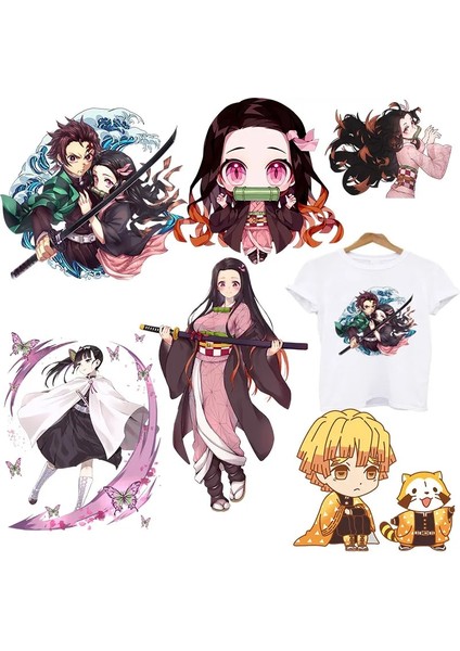 No.18 Tarzı Anime Demon Slayer Demir On Yamalar Giyim Için A-Level Yıkanabilir Termal Transferler Etiket Giysi Üzerinde T-Shirt Kot Aplike (Yurt Dışından)