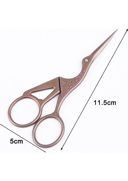 11.5cm Kırmızı Bakır Stili Yüksek Li Avrupa Çapraz Dikiş Retro Vintage Antika Dikiş Kuyruk El Sanatları Dıy Ev Kumaş Kesim Trim Makas (Yurt Dışından)