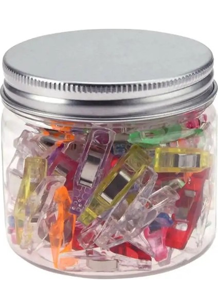 Kasa Stili ile 50 Adet Adet Plastik Wonder Klipler Kumaş Kapitone Craft Için Tutucu Dıy Patchwork Dikiş Örgü Klipleri Ev Ofis Malzemeleri (Yurt Dışından)