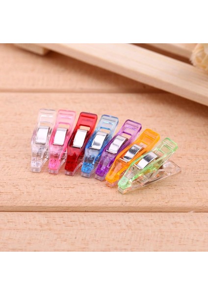 Kasa Stili ile 50 Adet Adet Plastik Wonder Klipler Kumaş Kapitone Craft Için Tutucu Dıy Patchwork Dikiş Örgü Klipleri Ev Ofis Malzemeleri (Yurt Dışından)