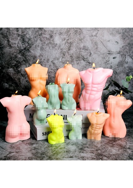Büyük 01 Stili 3D Çekici Insan Vücudu Silikon Mum Kalıbı Dıy Portre Aromatik Mum Yapımı Alçı Sabun Reçine Kalıp Hediyeler Ev Dekor Zanaat (Yurt Dışından)