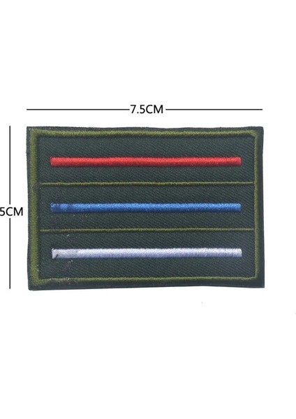 No.13 Tarzı Rus Bayrağı Ir Pilot Rusya Ordusu Chevron Askeri Yamalar Polis Çizgileri Taktik Amblemi Rusya Ordusu Asker Rozetleri (Yurt Dışından)