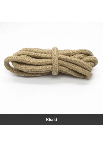 Haki Stili 10 M * 6mm Renk Pamuklu Halat Kazak Şapka Halat Spor Pantolon Bel Yuvarlak Halat Dıy Paracord Halat Dize Maske Kolye Kumaş Maske Halatlar (Yurt Dışından)