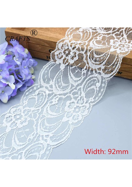 Beyaz 92 mm Genişliğinde Stil 10 Yard Yeni Güzel Beyaz Dantel, Dıy El Sanatlarıdüğüngiyimdantel Kurdele Hediye Paketi (Yardsroll) (Yurt Dışından) fırsatları