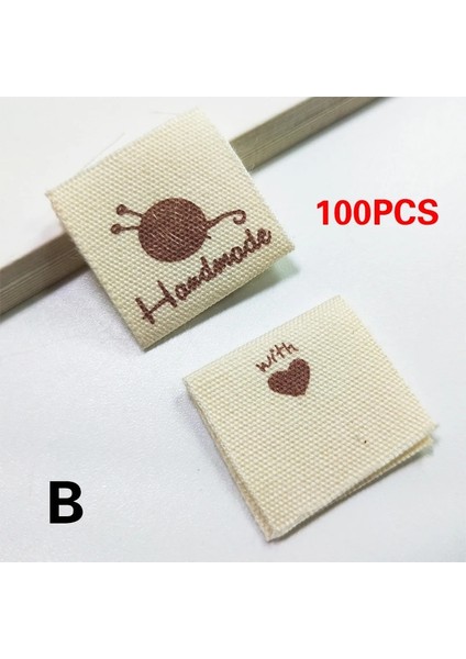 B Tarzı Karışık El Yapımı Baskılı Pamuklu Dokuma Etiketler Dıy Dikiş Aksesuarları Konfeksiyon Kumaş Ayakkabı Çanta Pamuk Giyim Etiketleri (Yurt Dışından)