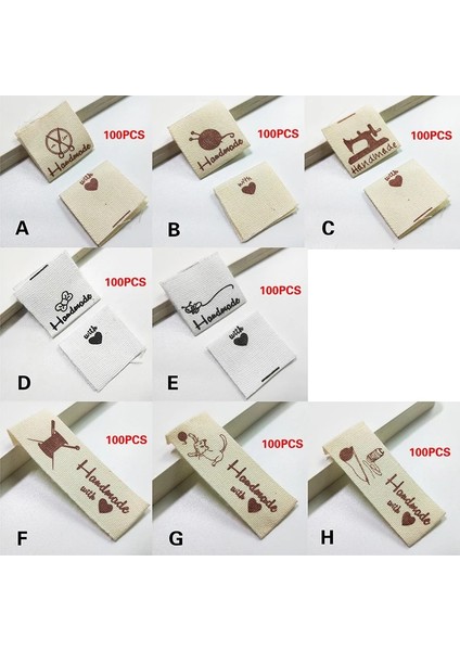 B Tarzı Karışık El Yapımı Baskılı Pamuklu Dokuma Etiketler Dıy Dikiş Aksesuarları Konfeksiyon Kumaş Ayakkabı Çanta Pamuk Giyim Etiketleri (Yurt Dışından) fırsatları