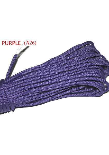 Mor Tarzı Aracord Paraşüt Kordon Ipi Mil Spec Tip Iıı 7 Strand Çekirdek 100 Ft Tırmanma Kamp Tokası Bilezik Için 27 Renk (Yurt Dışından)