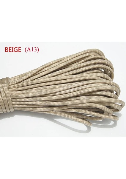 Bej Tarzı Aracord Paraşüt Kordon Ipi Mil Spec Tip Iıı 7 Strand Çekirdek 100 Ft Tırmanma Kamp Tokası Bilezik Için 27 Renk (Yurt Dışından)
