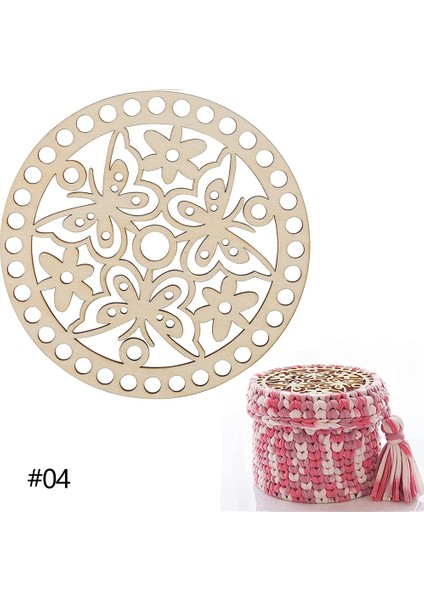 No.4 Tarzı Et Doğal Ahşap Sepet Alt Tığ Sepet Tabanı Dıy Craft Sepet Dokuma Malzemeleri Için Ev Dekorasyon Yapımı (Yurt Dışından)