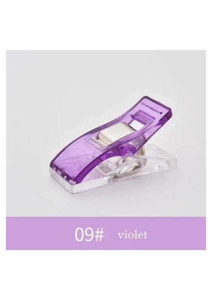 Menekşe 20 Adet Tarzı Renkli Ewing Craft Bağlama Plastik Klipler Kelepçeler Patchwork Dikiş El Sanatları Hırka Cle Couture Için Paketi (Yurt Dışından)