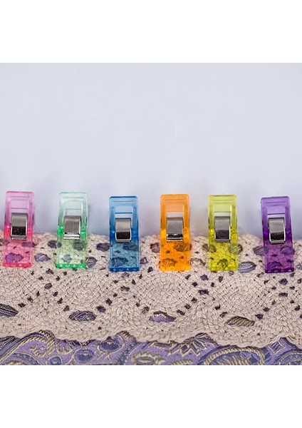 Menekşe 20 Adet Tarzı Renkli Ewing Craft Bağlama Plastik Klipler Kelepçeler Patchwork Dikiş El Sanatları Hırka Cle Couture Için Paketi (Yurt Dışından) modelleri