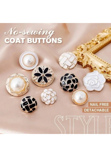 9 3 Adet Tarzı mm Dikişsiz Ceket Düğmeleri Cabochon Vintage Inci Çiçek Düğmesi Dekoratif Giyim El Sanatları Aksesuarları Hediye Kartı Dekoru Dıy (Yurt Dışından) modelleri