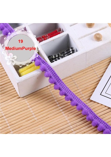 19 Ortamor Tarzı 10 Yarda Yards Mını Pom Poms Trim Dantel Şerit Renk Pom Pom Topu Fringe Trim Püskül Dikiş Trim Ev Perde Giysileri Yastık Dekor Için (Yurt Dışından)