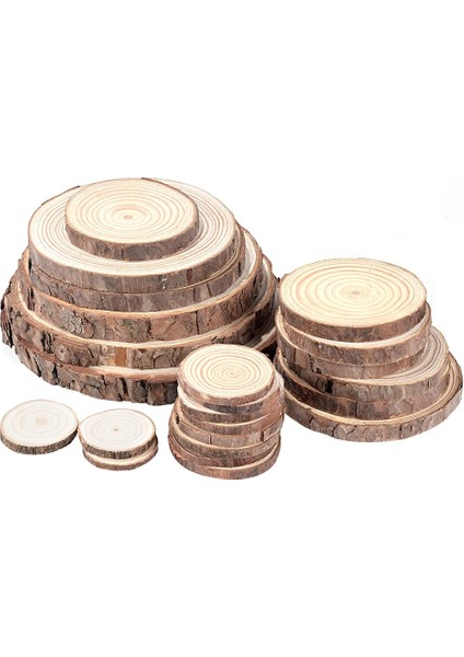 10PC 0.5cm 4-5cm Tarzı Paketi Doğal Çam Yuvarlak Bitmemiş Ahşap Dilimleri Ağaç Kabuğu ile Daireler Günlük Diskler Dıy El Sanatları Düğün Parti Boyama (Yurt Dışından) fiyatları