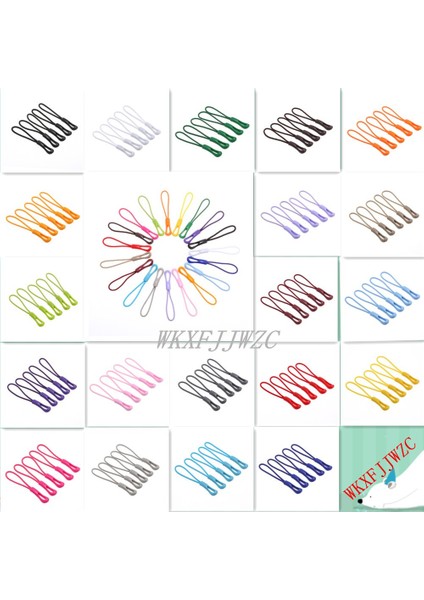 Gri Tarzı 10 Parça Fermuar, Kauçuk Tutuculu Güçlü Içi Boş Naylon Kordonu Çeker Herhangi Bir Fermuar Malzemesine Sığdırmak Için Çekin-Fermuar Sabitleyici (Yurt Dışından) modelleri