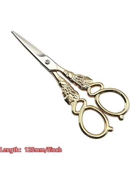 Pembemsi Gri Tarzı Retro Vintage Ors Çiçek Deseni Oya Nakış Paslanmaz Çelik Terzi Veya Iplik Düzeltici Dikiş Araçları (Yurt Dışından)