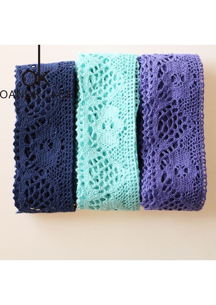 2.8cm 5 Yard Stili Yeni 5 Metre Mavi Pamuk Dantel Şerit El Yapımı Patchwork Karalama Defteri Craft Dıy Giyim Dikiş Aksesuarları Için (Yurt Dışından) fırsatları