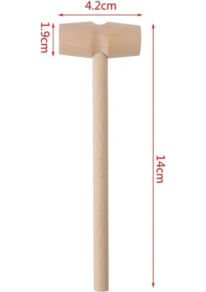 Bir Stil 5 Adet Parçalar Mini Ahşap Çekiç Topları Oyuncak Pounder Değiştirme Ahşap Çekiçler Bebek 3D Pişirme Araçları (Yurt Dışından)