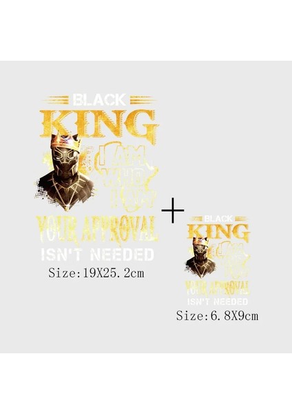 A447L ve S Stili Siyah Kral Giyim Üzerinde Yama Siyah Kraliçe Demir On Giysiler Üzerinde Transferler Dıy Siyah Kız Erkek T-Shirt Termal Etiket Ütü Yamaları (Yurt Dışından)