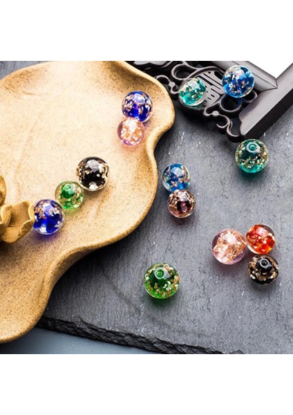 Renk 2 Tarzı Lot 8mm Yuvarlak Işıklı Çiçek Cam Gevşek Boncuklar Aydınlık Lampwork Boncuk El Yapımı Kristal Dıy Dikiş Mamulleri (Yurt Dışından) fırsatları