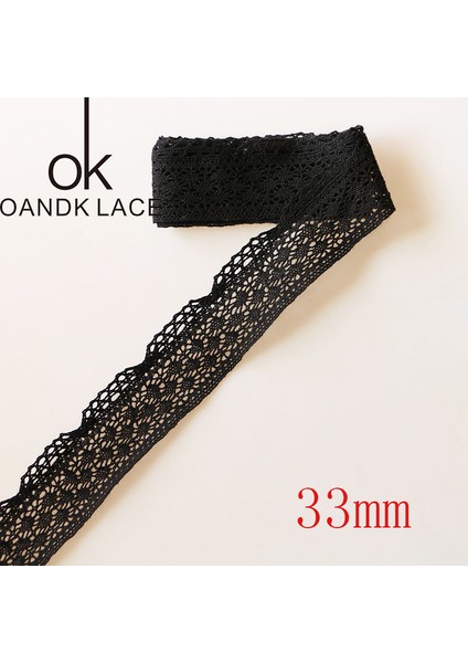 3.9cm 5 Yard Stili Yeni 5 Yards Siyah Örgü Pamuk Dantel Şerit El Yapımı Patchwork Karalama Defteri Craft Dıy Giyim Dikiş Aksesuarları Için (Yurt Dışından) fırsatları