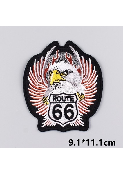 PE5193CT Stili Orangutanpunk Yama Demir On Yamalar Giysi Için Kafatasımotosiklet Yama Askeri Giyim Için Işlemeli Yamalar Etiket Şerit (Yurt Dışından)