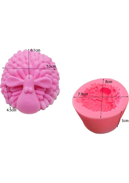 F Stili 3D Yuvarlak Gül Çiçek Şekli Silikon Sabun Kalıbı Dıy El Yapımı Sabun Kalıpları Sabun Yapımı Fondan Kek Mum Kalıpları Zanaat Dekorasyon (Yurt Dışından)