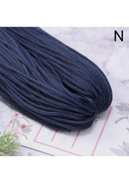 N Tarzı Multicolm Güçlü Örgülü Iplik Ipek Saten Naylon Kordon Halat Dıy Takı Bilezik Yapımı Bulguları Boncuklu Tel 3mm (Yurt Dışından)