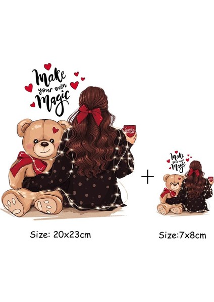 815M Tarzı Moda Kadın T-Shirt Kot Elbiseler Için Yamalar Diy Sıcak Gözyaşı Termal Transfer Yeni Tasarım Kız Yama Demir On Etiketler Üzerinde Toz (Yurt Dışından)