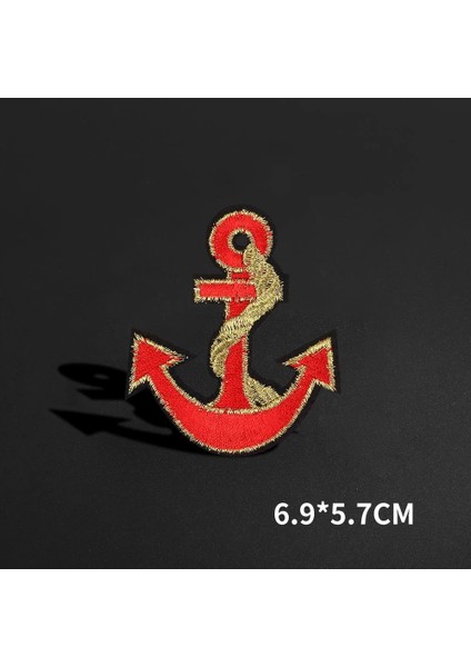 N5-BT4585 Stili 2021 Yeni Altın Işlemeli Çapa Askeri Yamalar Giysi Üzerinde Demir Sırt Çantası Kot Çıkartmalar Diy Ütü Aplikler (Yurt Dışından)