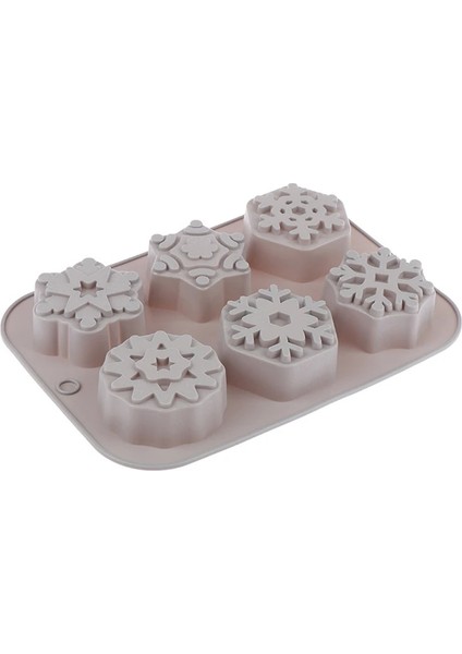 No.9 Tarzı Kar Tanesi Şekli Sabun Silikon Kalıp Noel Aroması Alçı Alçı El Sanatları Kalıp Kar Silikon Sabun Mum Kalıpları (Yurt Dışından)