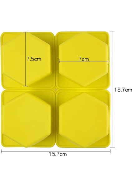 JH-W-001 Stili Funbaky 4 Kavite Geometrik Sabun Kalıp Silikon Kare Kalıp Sabun Yapımı Için Dıy Ev Basit Sabun Kalıpları (Yurt Dışından)