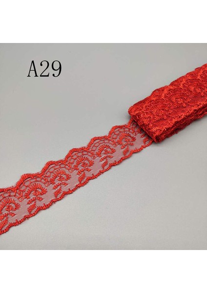 A29 Stili 10 Yard 4cm Geniş Dantel Trim Diy Giysi Kumaş Dantel Şerit Yatak Için Kullanılan Kumaş Perde Kanepe Minder Örtüsü Malzemesi (Yurt Dışından)