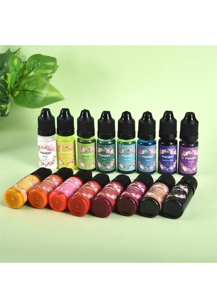 No.23 Tarzı Dıy El Sanatları Için 10ML Epoksi Reçine Difüzyon Pigment Epoksi Alay Sıvı Renklendirici Boya Mürekkep Difüzyon Reçine Takı Yapımı (Yurt Dışından)