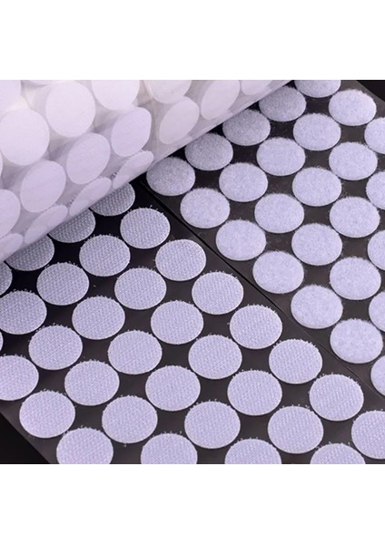 Siyah 15 mm 102 Çift Stili Velcros Kendinden Yapışkanlı Raptiye Bandı Noktalar mm Güçlü Tutkal Velcros Sticker Disk Beyaz Siyah Yuvarlak Madeni Para Kanca Döngü Bandı (Yurt Dışından) modelleri