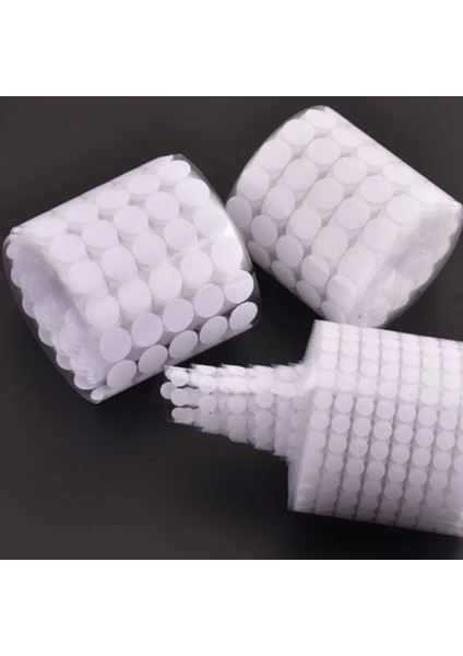 Siyah 15 mm 102 Çift Stili Velcros Kendinden Yapışkanlı Raptiye Bandı Noktalar mm Güçlü Tutkal Velcros Sticker Disk Beyaz Siyah Yuvarlak Madeni Para Kanca Döngü Bandı (Yurt Dışından) fırsatları