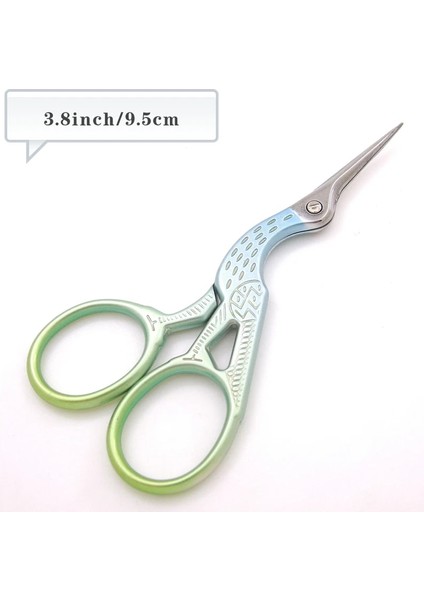 95 mm Gök Mavisi Stili Vinç Motorları Antika Eski El Sanatları Dikiş Veya Balıkçılık Paslanmaz Çelik Iplik Veya Kumaş Kesme (Yurt Dışından)